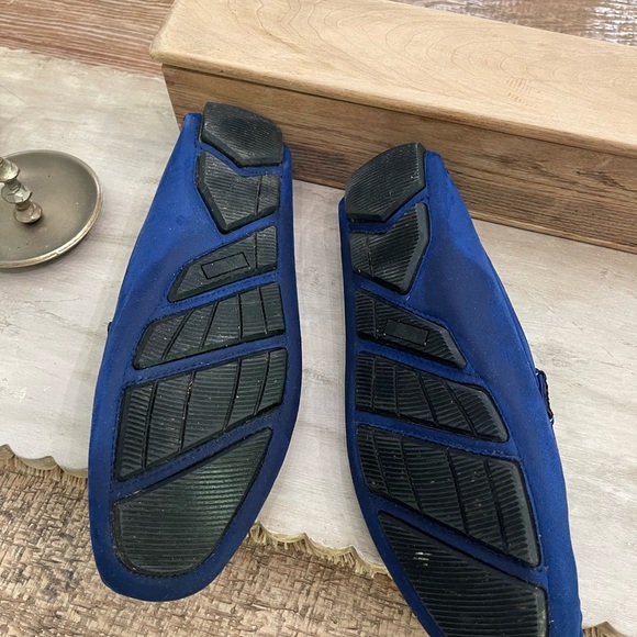 Blue Suede Loafers - Picture 6 of 8
